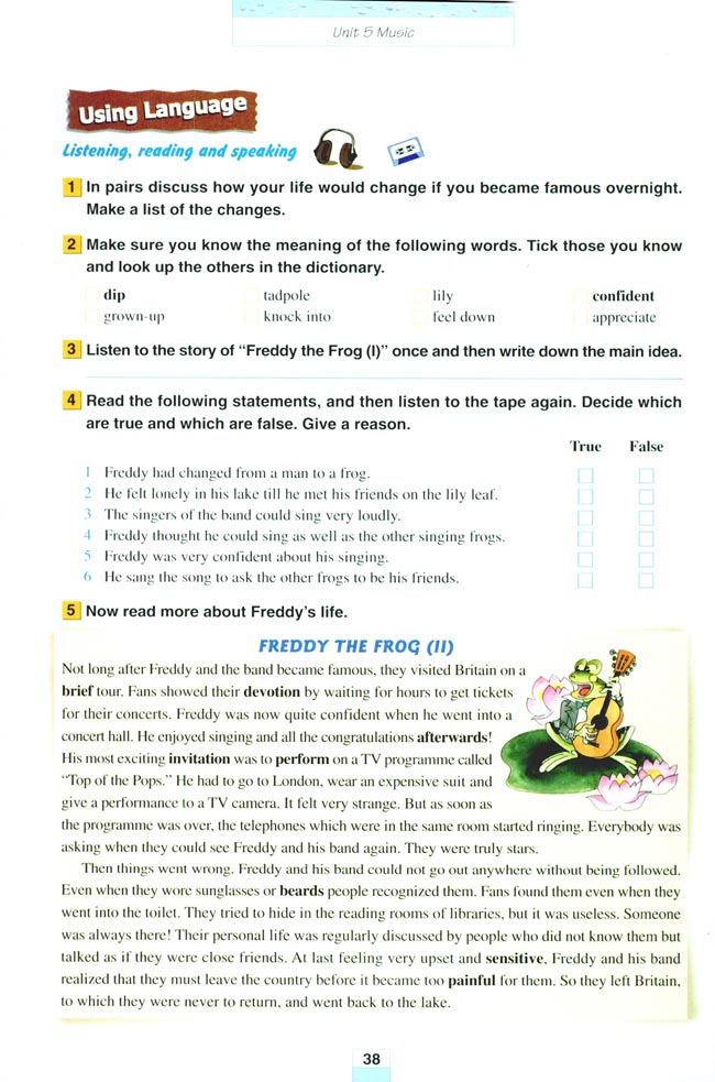 Unit 5 Music(第38页)