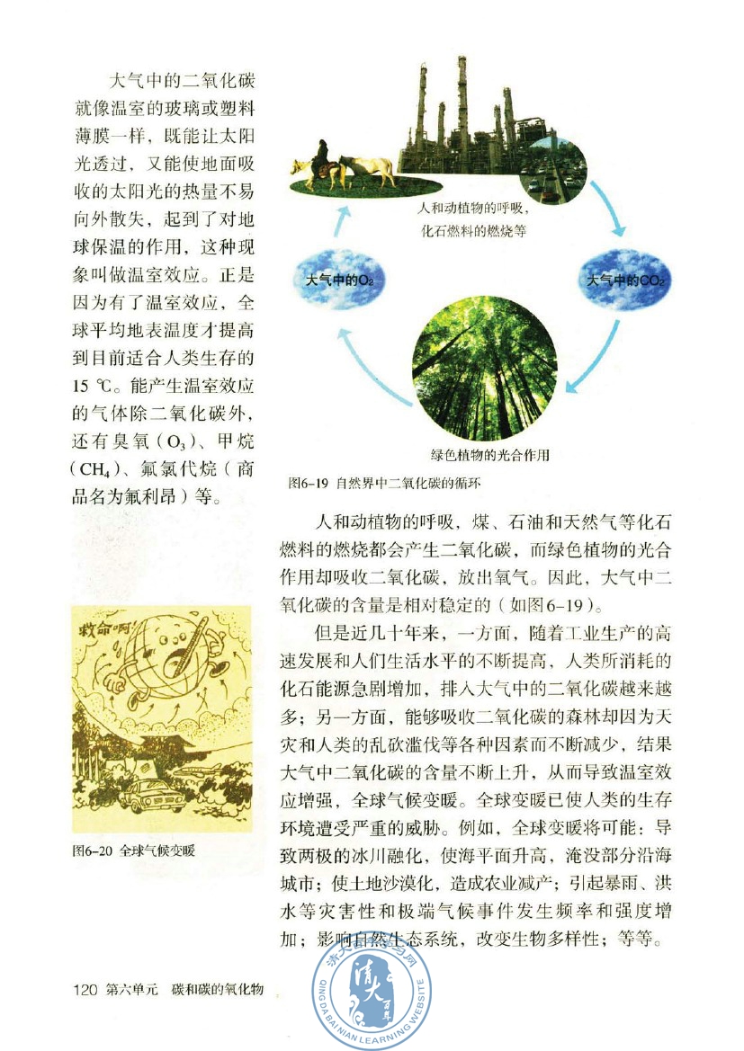 课题3 二氧化碳和一氧化碳(第120页)