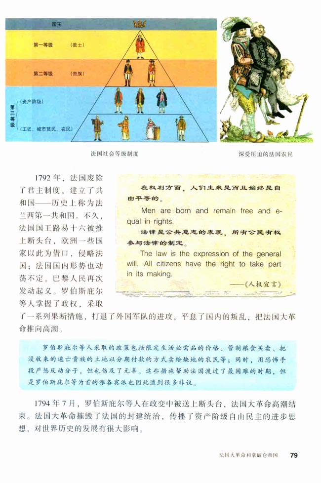 第13课 法国大革命和拿破仑帝国(第79页)