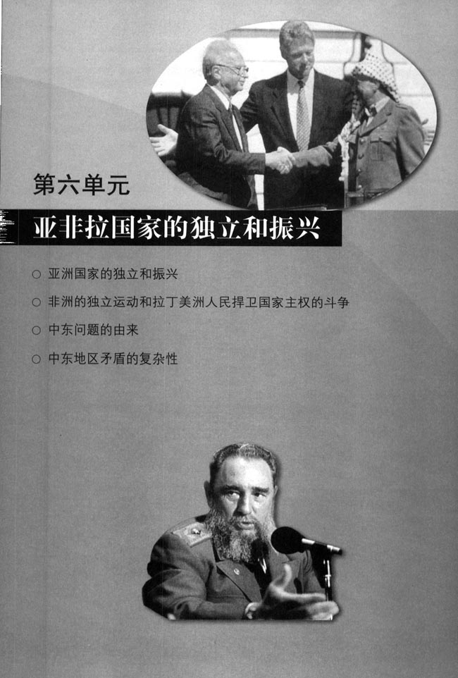 第六单元 亚非拉国家的独立和振兴(第69页)