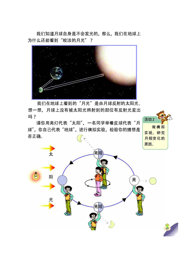 4 为什么会有月相变化(第69页)