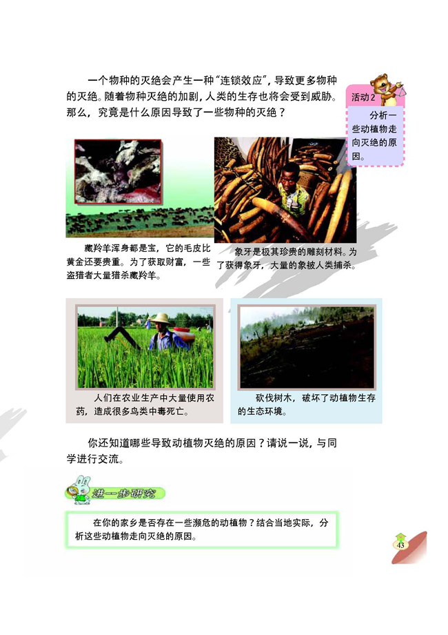 1 濒危的动植物(第43页)