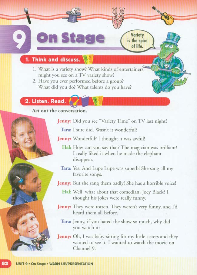 Unit 9 On Stage(第82页)