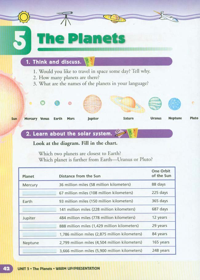 Unit 5 The Planets(第42页)
