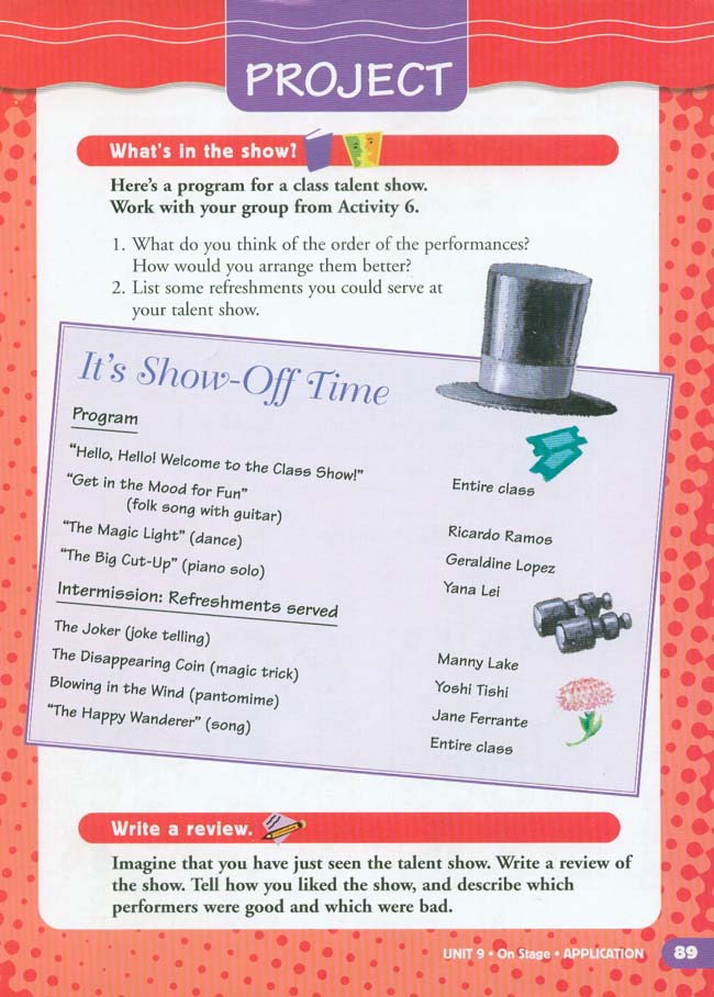 Unit 9 On Stage(第89页)