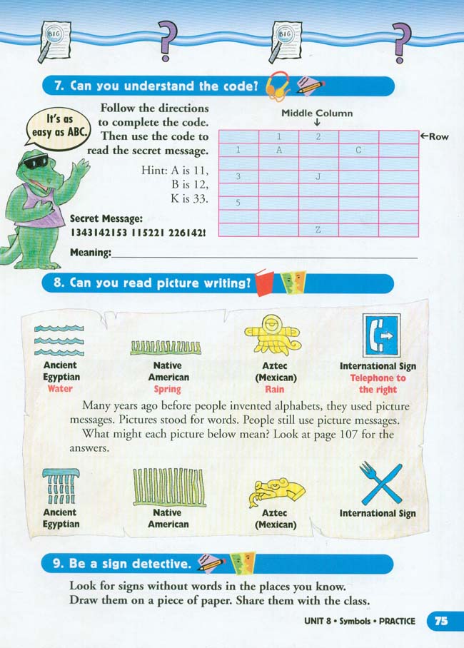 Unit 8 Symbols(第75页)