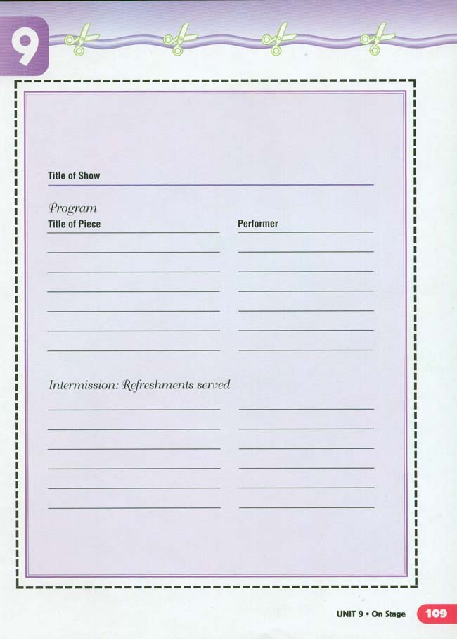 Unit 9 On Stage(第101页)