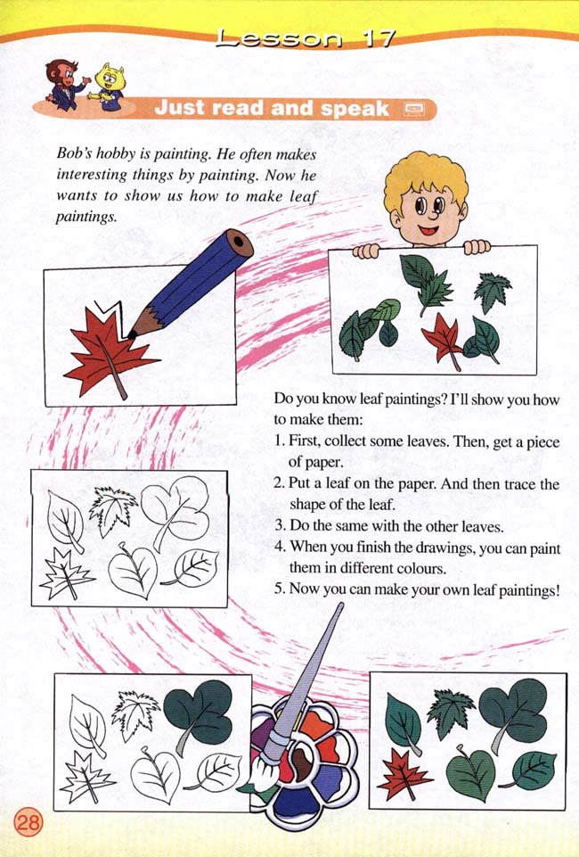 Unit 2 I usually go to school by bus. Lesson 7(第28页)