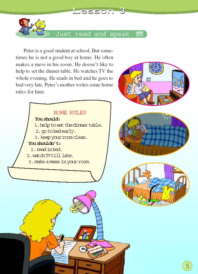 Unit 1 You should obey the rules. Lesson 1(第5页)