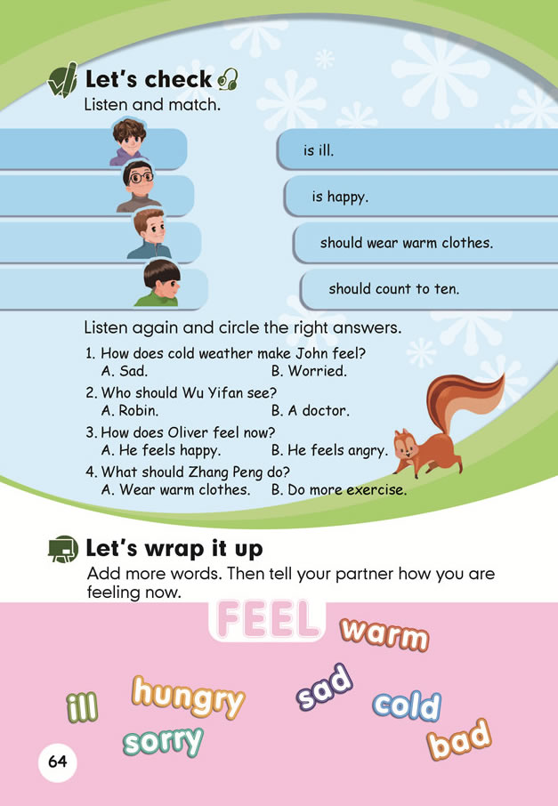 Unit 6 How do you feel?(第66页)