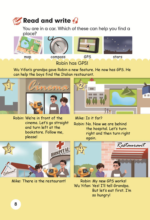 Unit 1 How can I get there?(第8页)