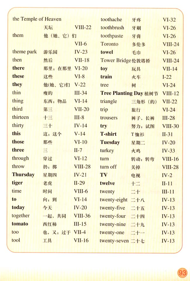 Vocabulary(第93页)
