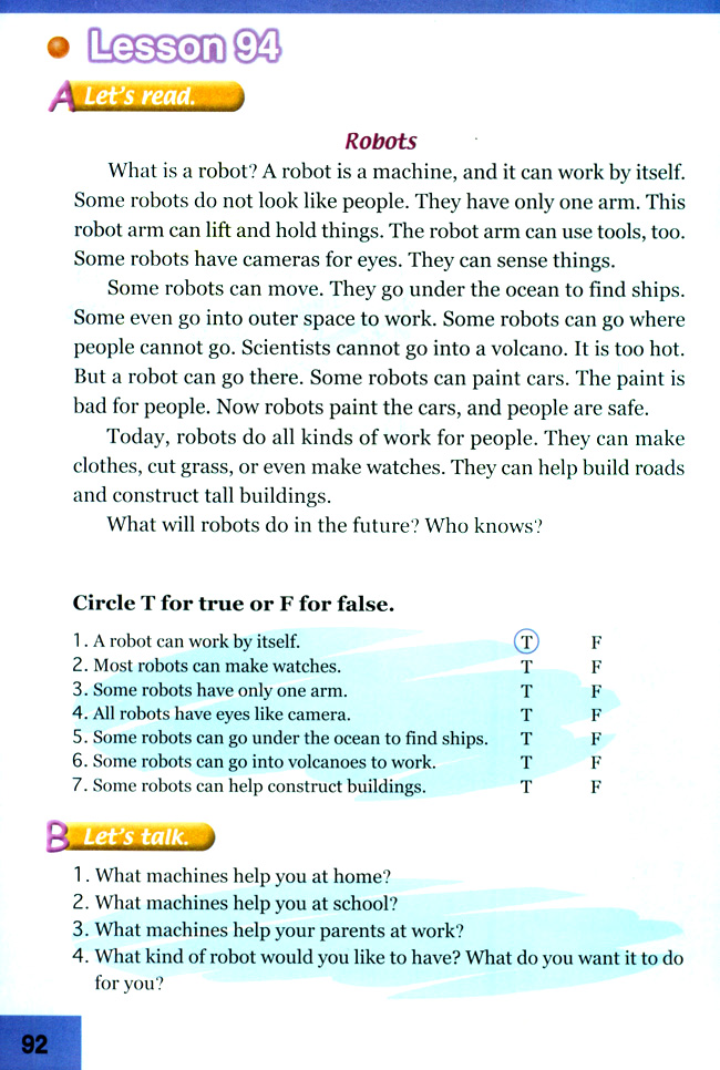 Unit 16 Yesterday, Today and Tomorrow(第91页)