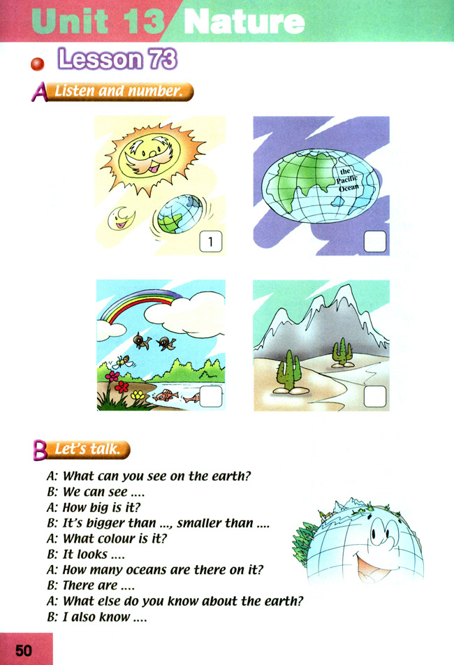 Unit 13 Nature(第50页)