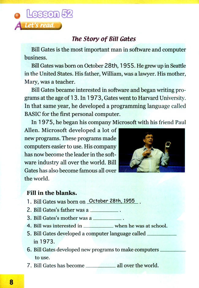 Unit 9 My Story(第8页)