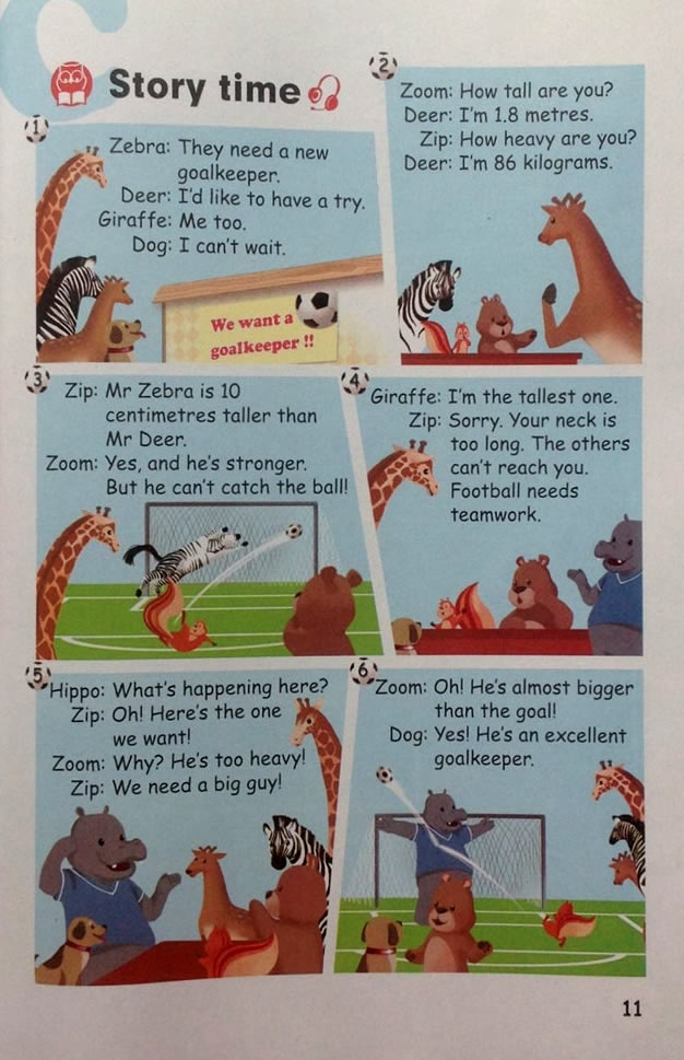 Unit 1 How tall are you?(第11页)