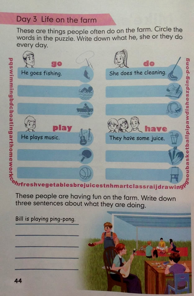 Unit 4 Then and now(第44页)