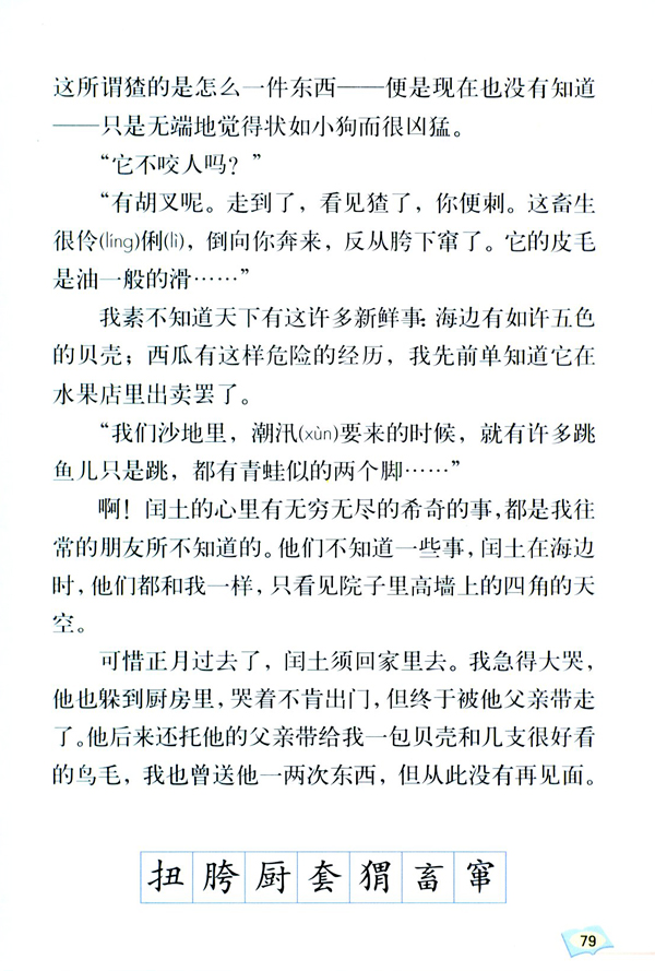17 少年闰土(第79页)