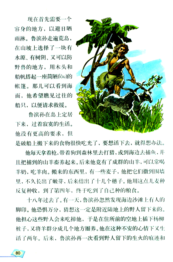 16* 《鲁滨孙漂流记》梗概(第80页)