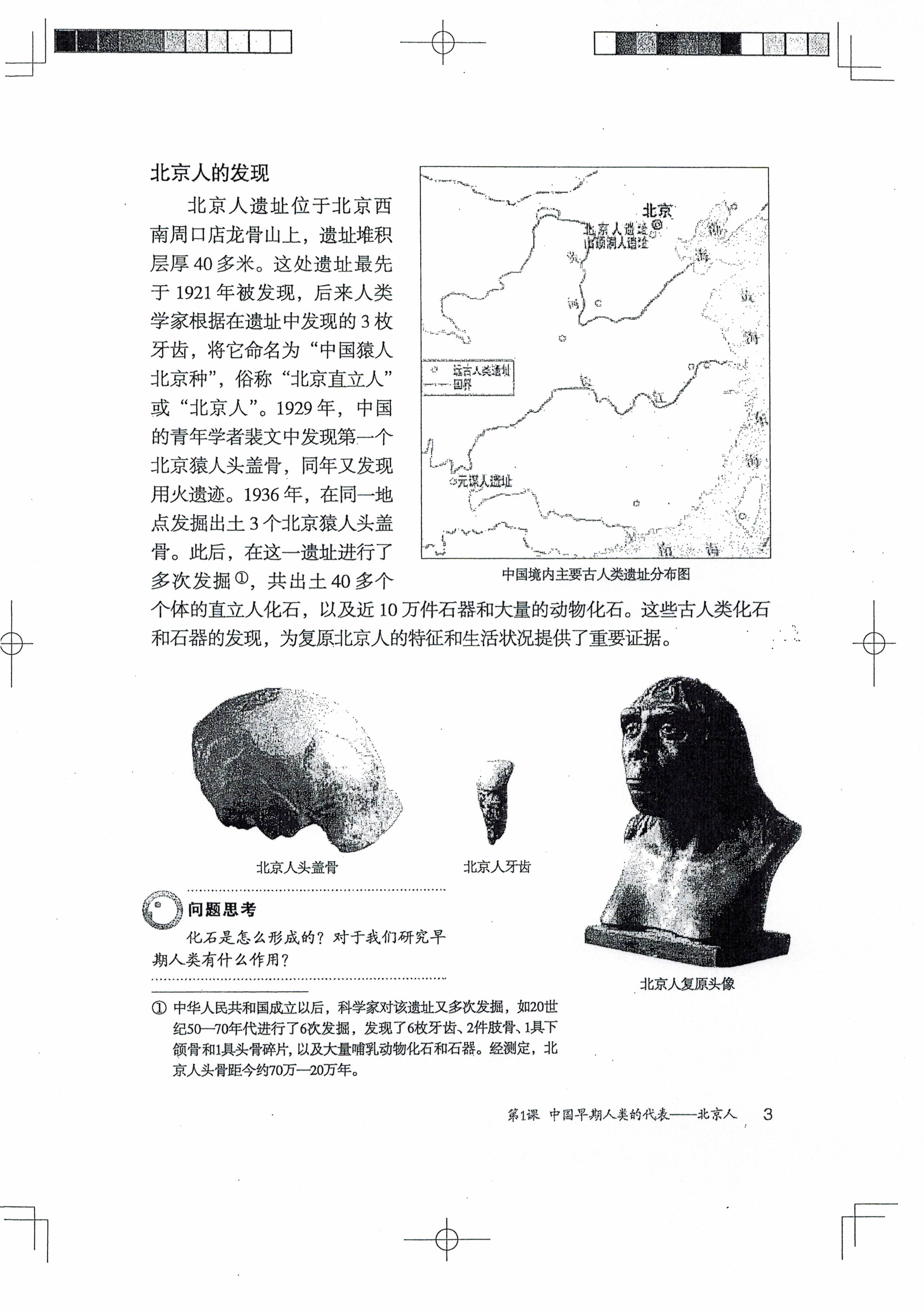 第1课 中国早期人类的代表――北京人(第3页)