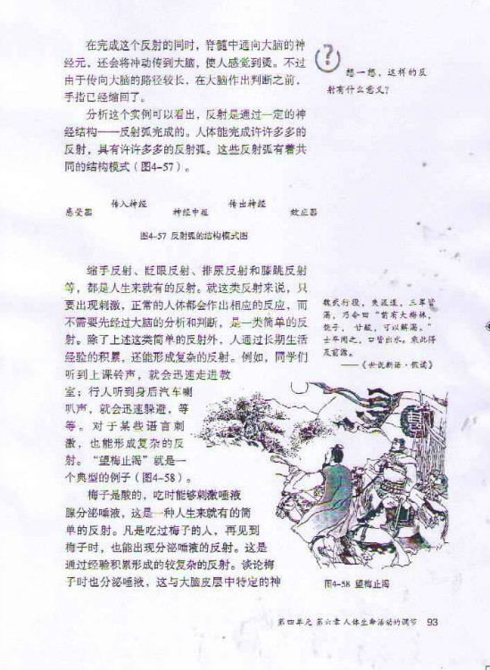 第三节 神经调节的基本方式(第93页)