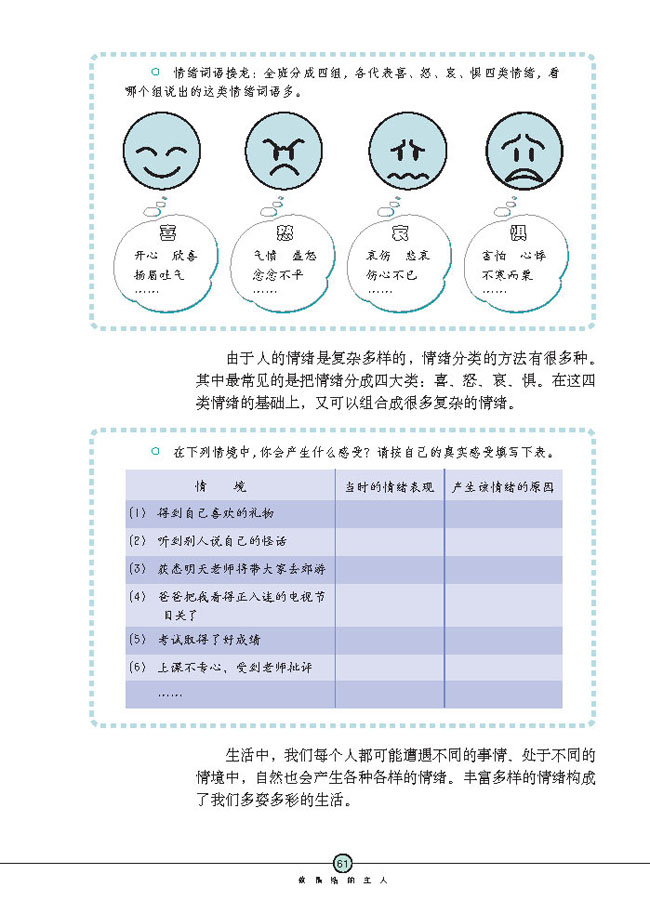 丰富多样的情绪(第61页)