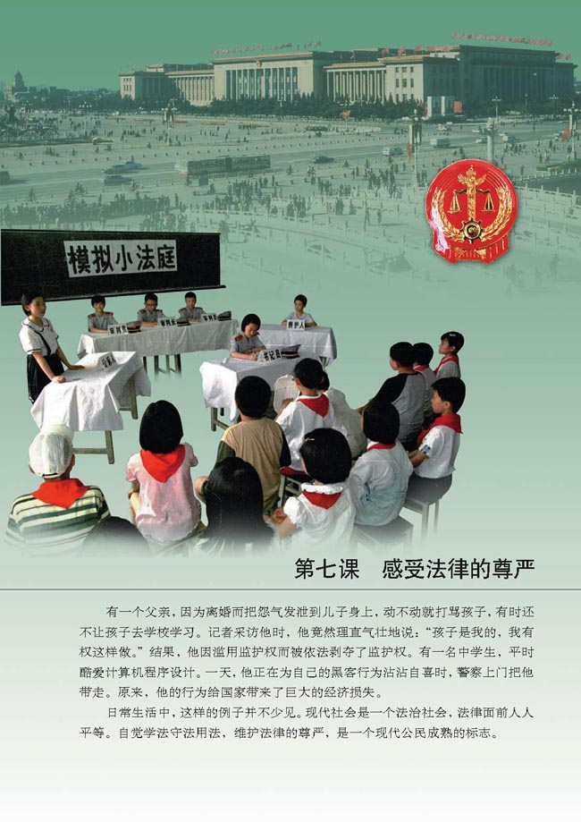 第七课 感受法律的尊严(第85页)