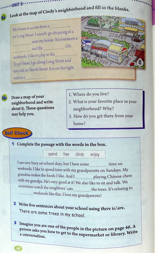 8 Is there a post office near here?(第48页)