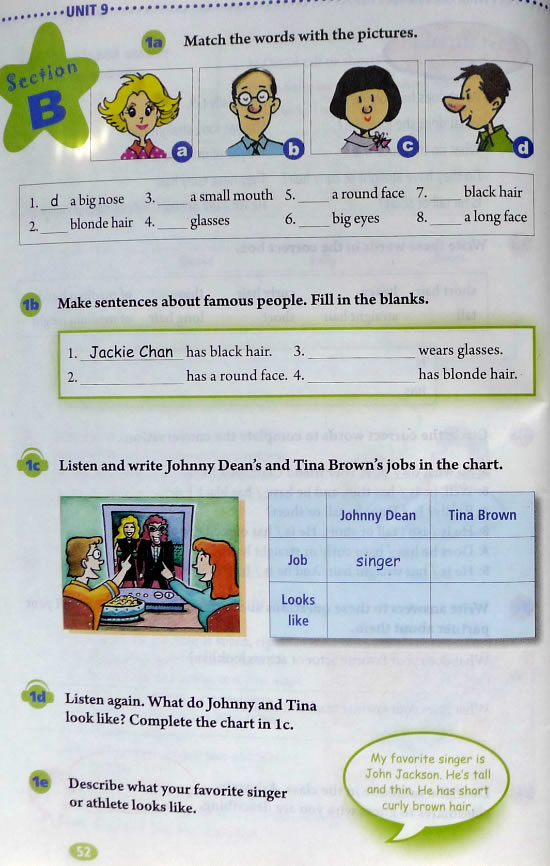 9 What does helook like?(第52页)