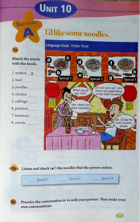 10 I’d likesome noodles.(第55页)