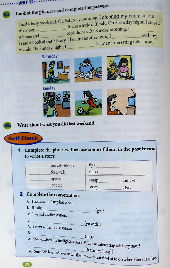 12 What didyou do lastweekend?(第72页)