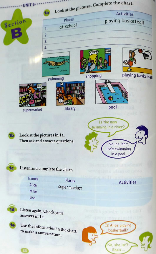 6 I’m watching TV.(第34页)