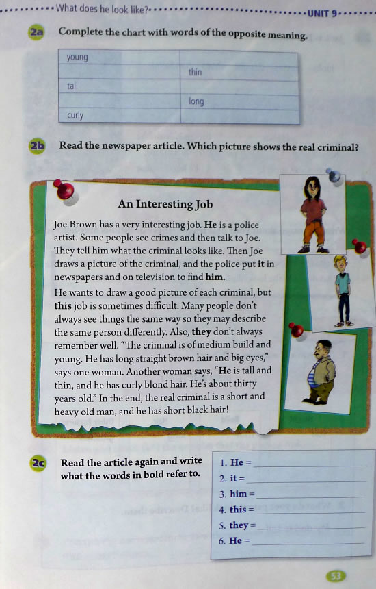 9 What does helook like?(第53页)