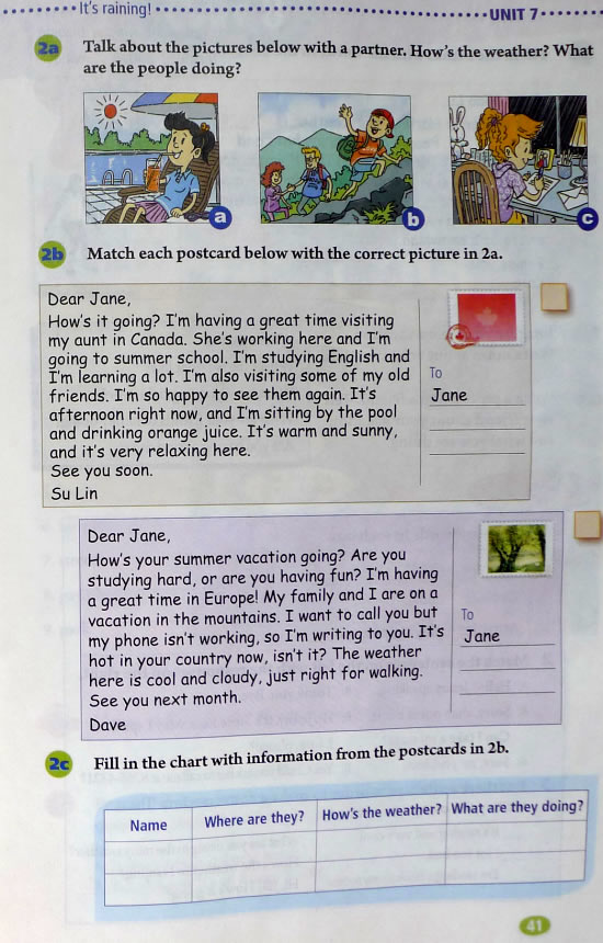 7 It’s raining!(第41页)