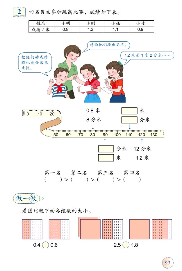 7 小数的初步认识(第93页)