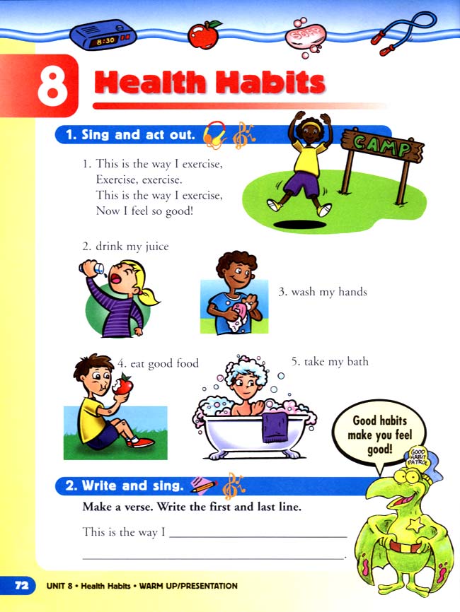unit 8 Health Habits(第72页)