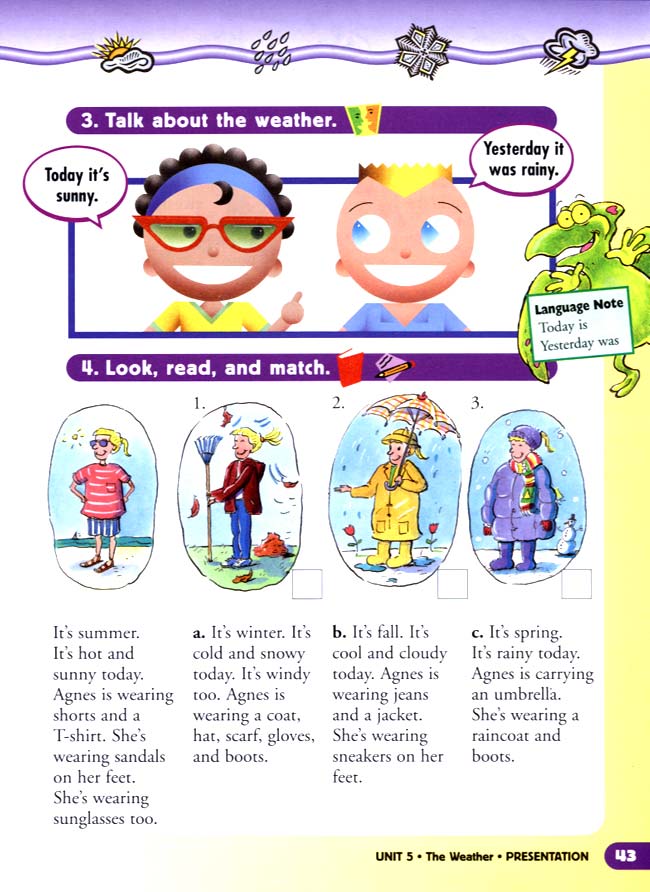 unit 5 The Weather(第43页)