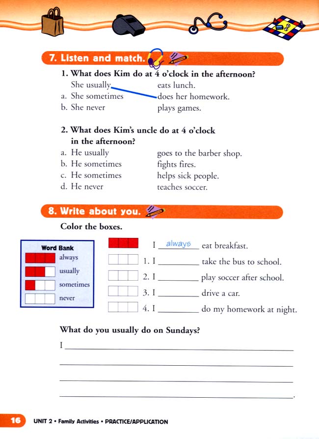 unit 2 Family Activities(第16页)