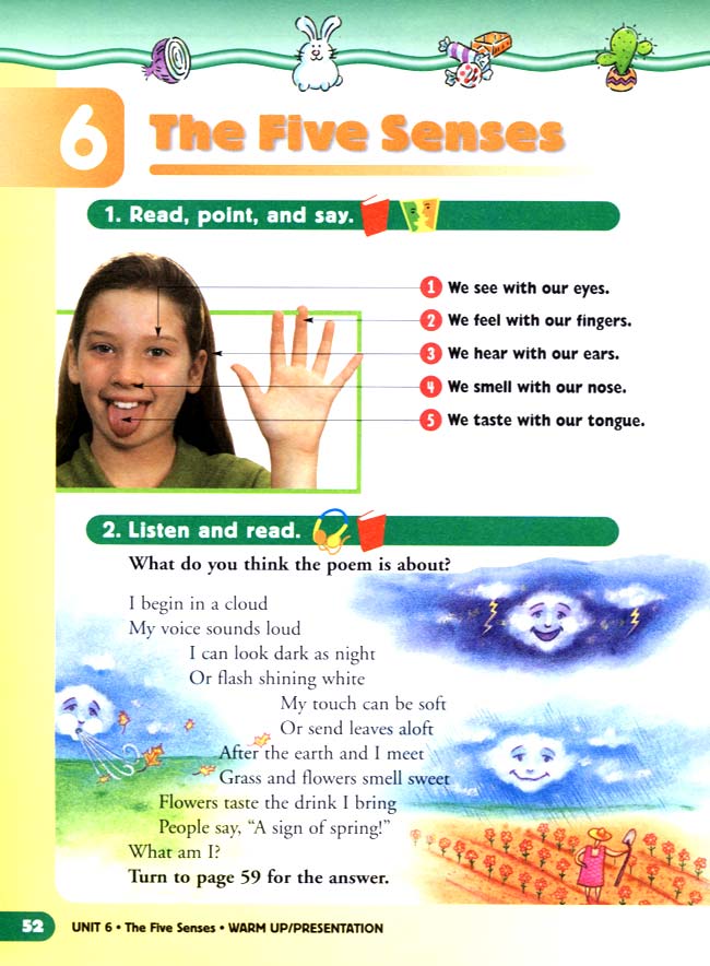 unit 6 The Five Senses(第52页)