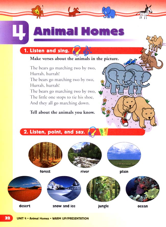 unit 4 Animal Homes(第32页)