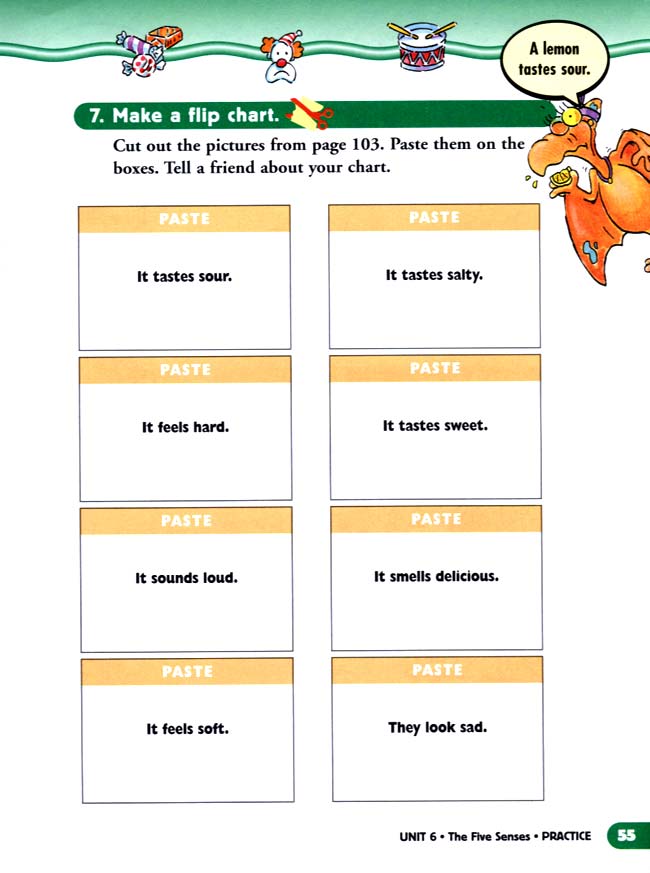 unit 6 The Five Senses(第55页)