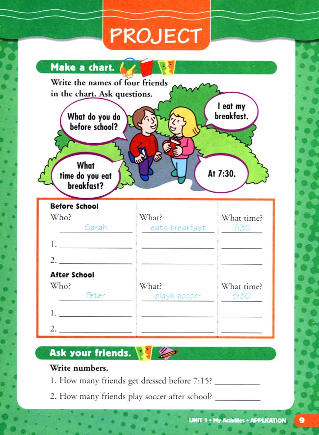 unit 1 My Activities(第9页)