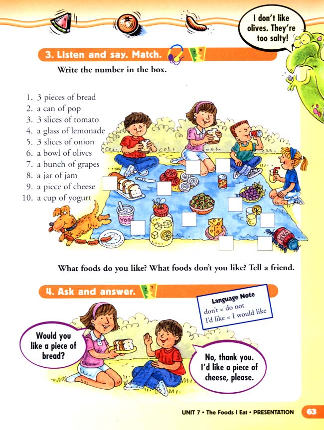 unit 7 The Foods I Eat(第63页)