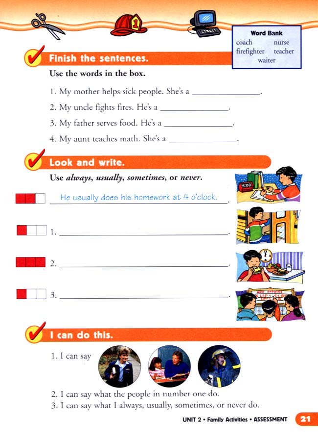 unit 2 Family Activities(第21页)