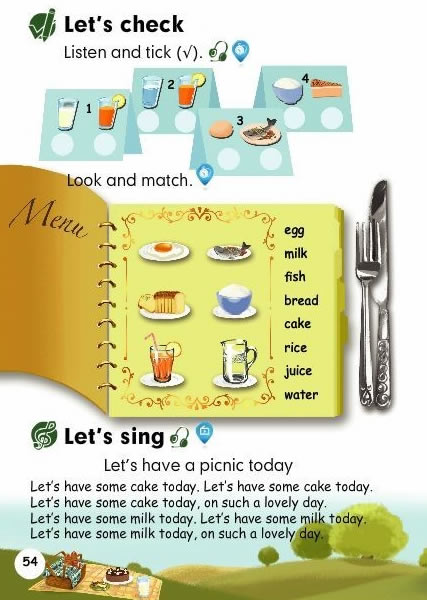 Unit 5 Let&#39;s eat !(第54页)