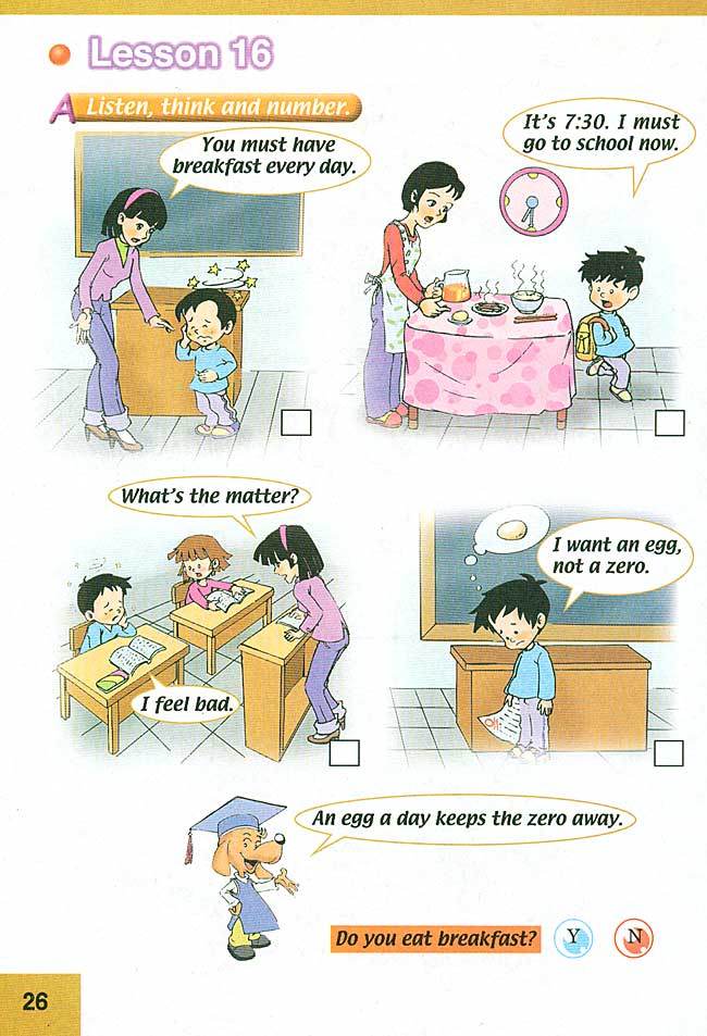 新起点小学三年级英语上册lesson16