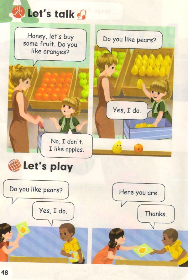 Unit 5 Do you like pears?(第48页)