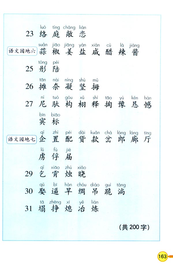 生字表（一）(第164页)