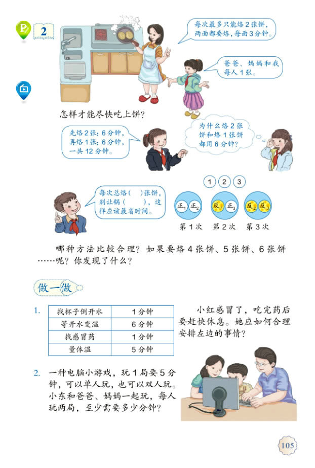 8 数学广角──优化(第105页)