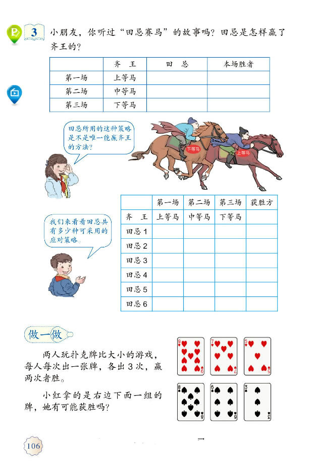 8 数学广角──优化(第106页)